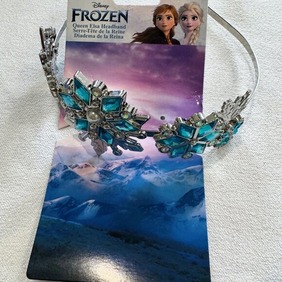 New Elsa (Frozen) Costume Accessories Set - Wig, Light-Up Wand & Crown, Perfect - Picture 4 of 6